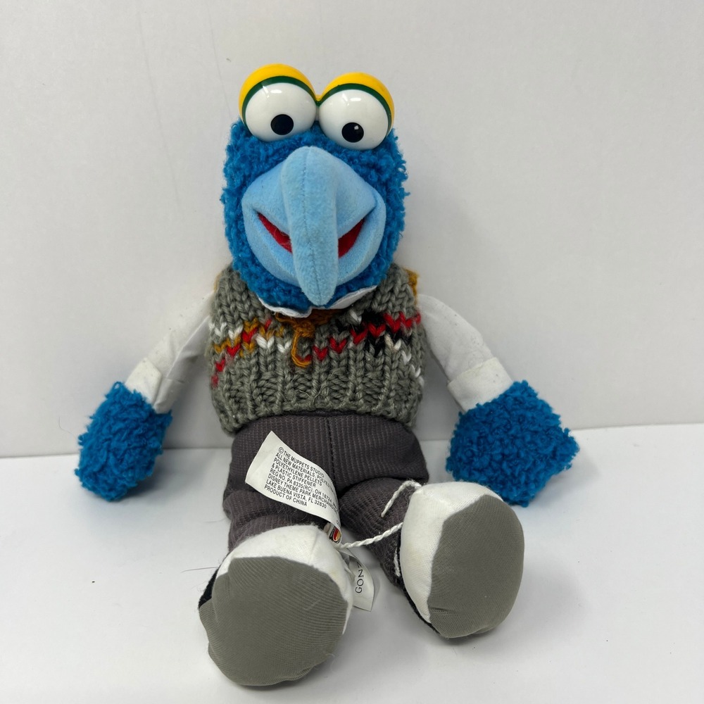 Gonzo Plush Walt Disneyland Jim Henson Muppet Vision 3D 10" Rare Stuffed Toy